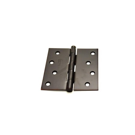Patioplus 4 x 4 in. Square Steel Residential Duty Hinges, Oil Rubbed Bronze, Set of 2 PA1634246